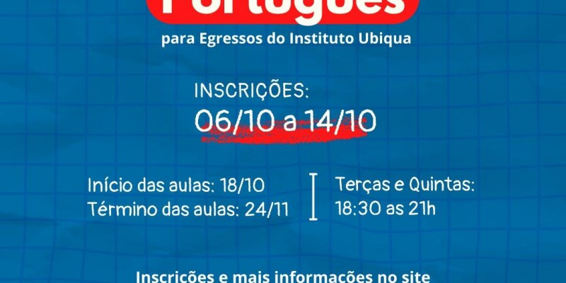 Egressos da Ubíqua poderão fazer curso gratuito de português