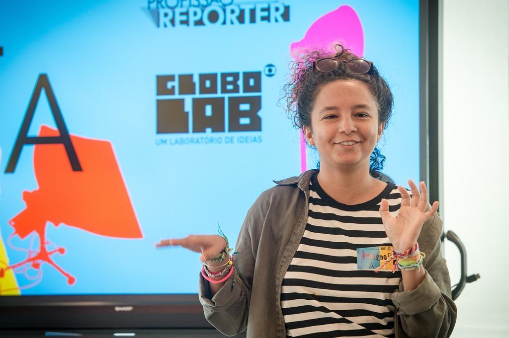 Milena Rocha, ex-aluna do IComradio é uma das participantes do Globo Lab Profissão Repórter 2019